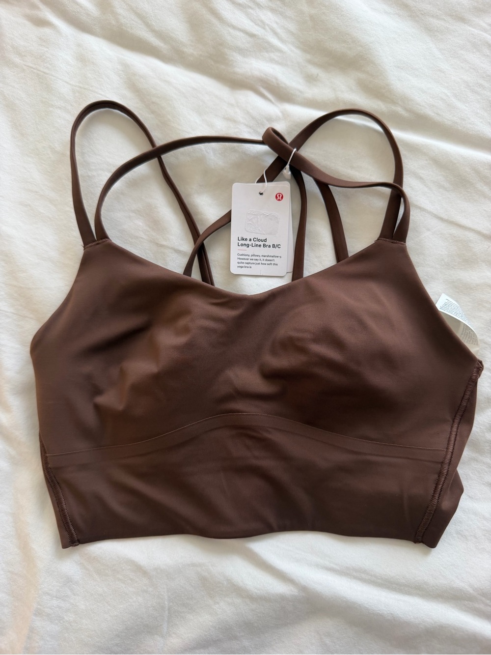 lululemon athletica Like a Cloud Long-Line Bra — Chocolate Brown